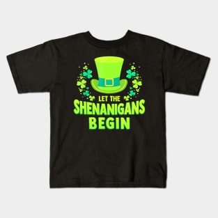 St Patricks Day Let the  Begin Womens Mens Kids T-Shirt